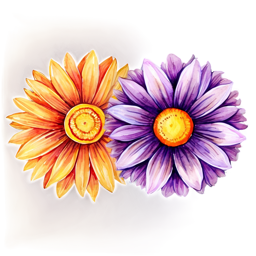 Detailed Watercolor Flowers Png 05252024 PNG Image