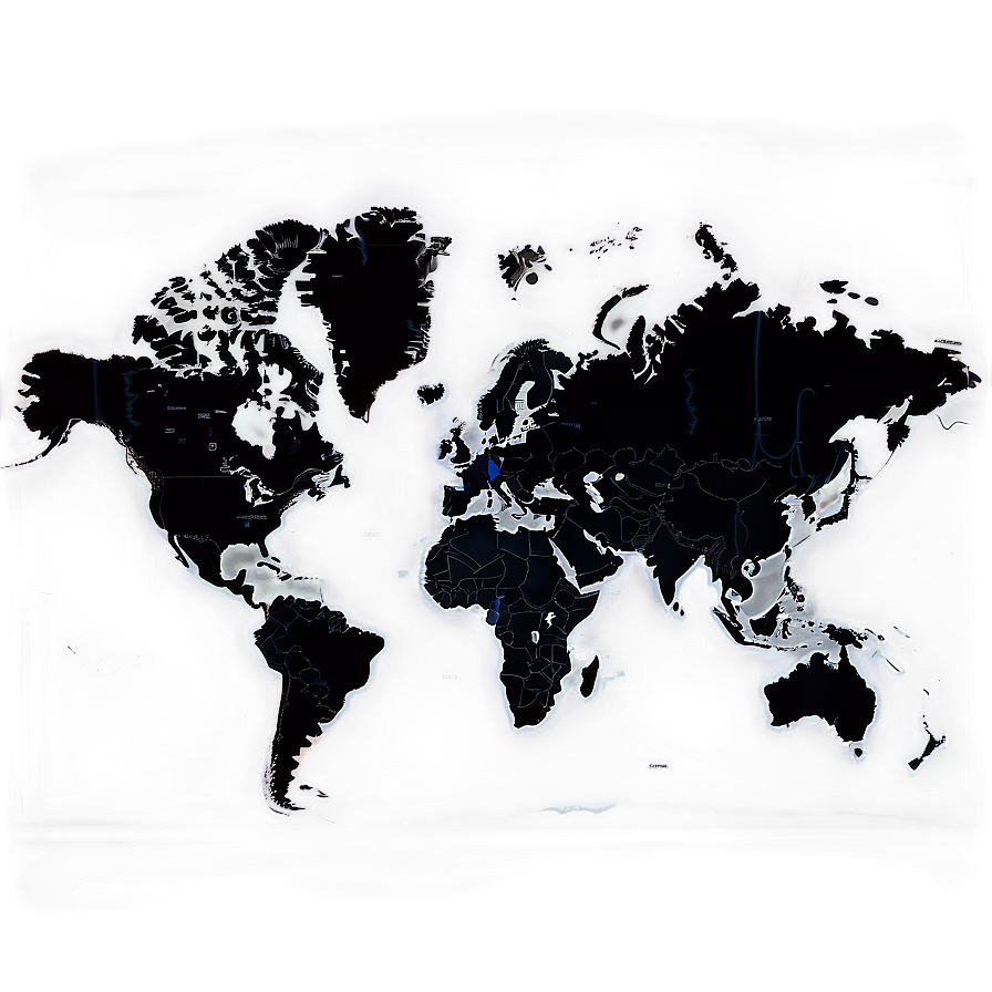 Detailed World Map Vector Png 1 PNG Image