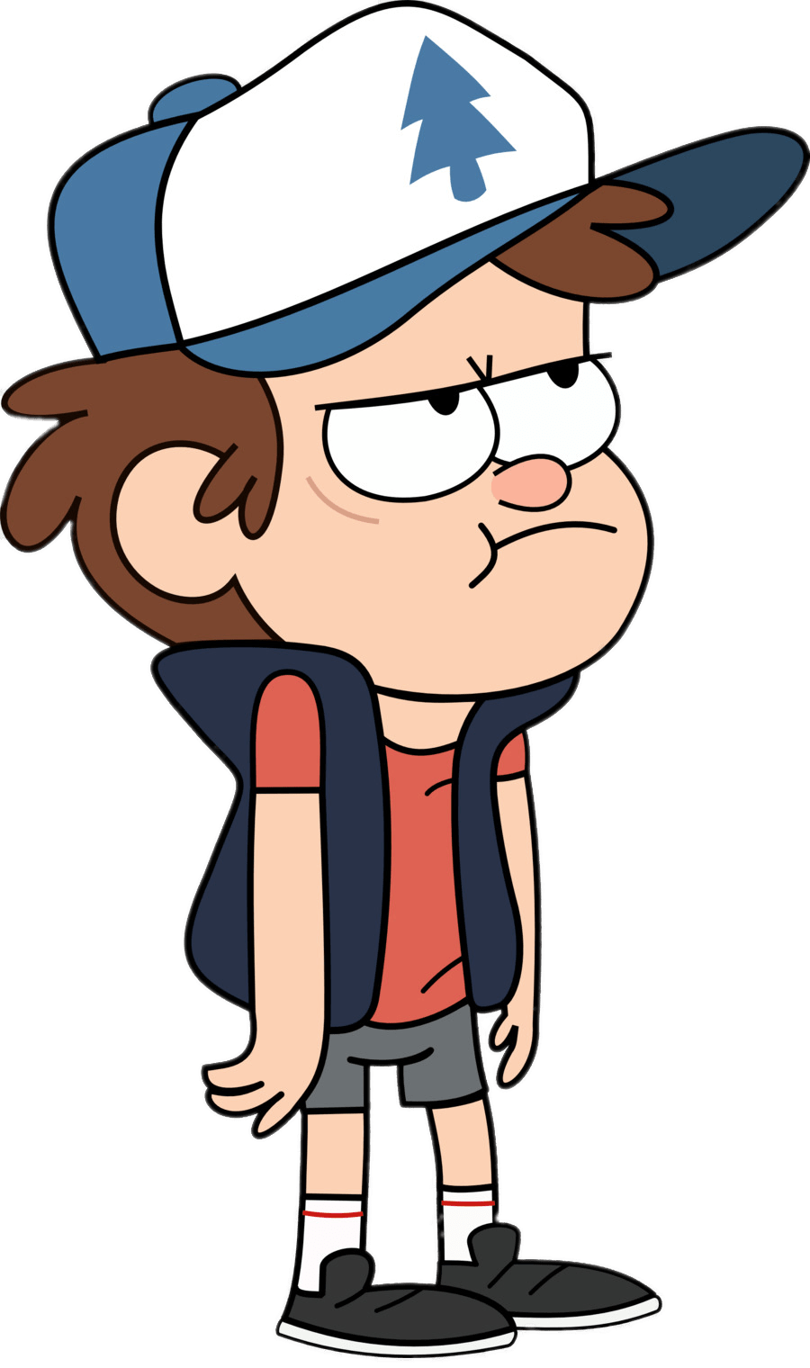 Determined Young Adventurer Gravity Falls PNG Image