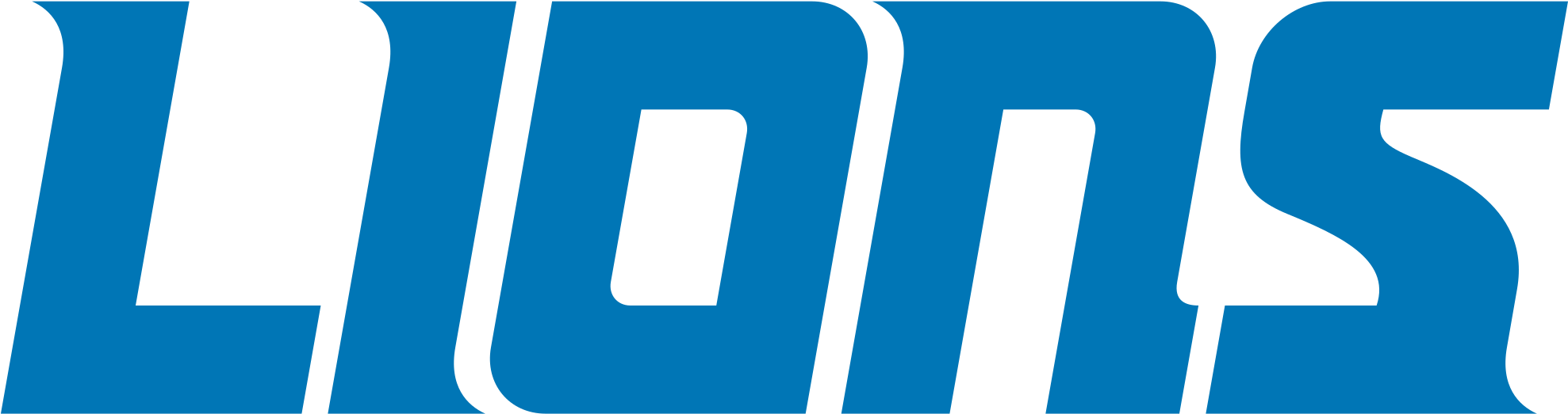 Detroit Lions Text Logo PNG Image