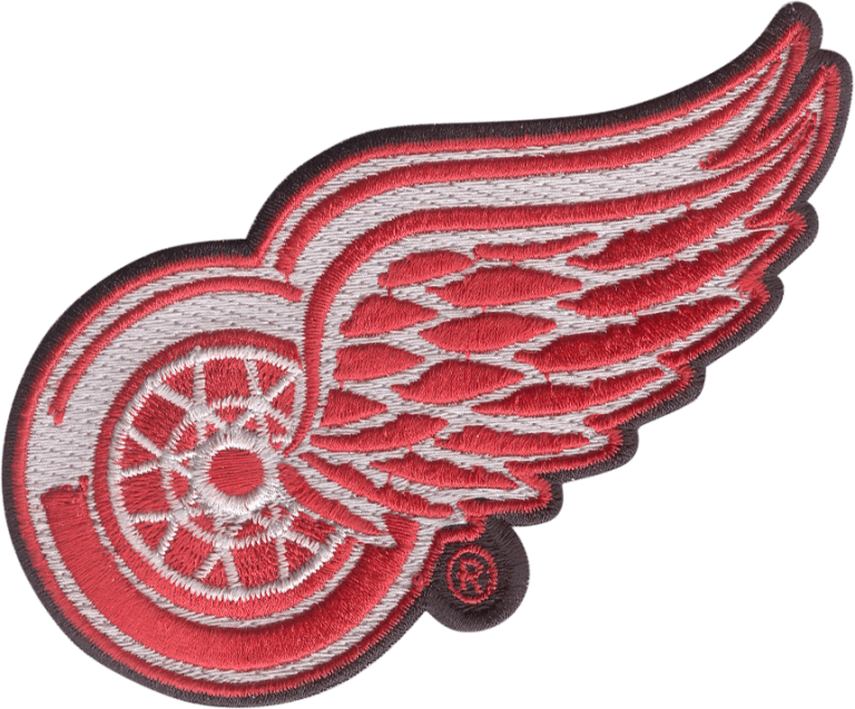 Detroit Red Wings Logo Embroidery PNG Image