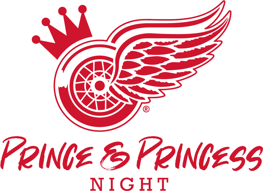 Detroit Red Wings Prince Princess Night Logo PNG Image