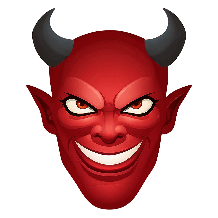 Devil Emoji Flat Design Png 05252024 PNG Image