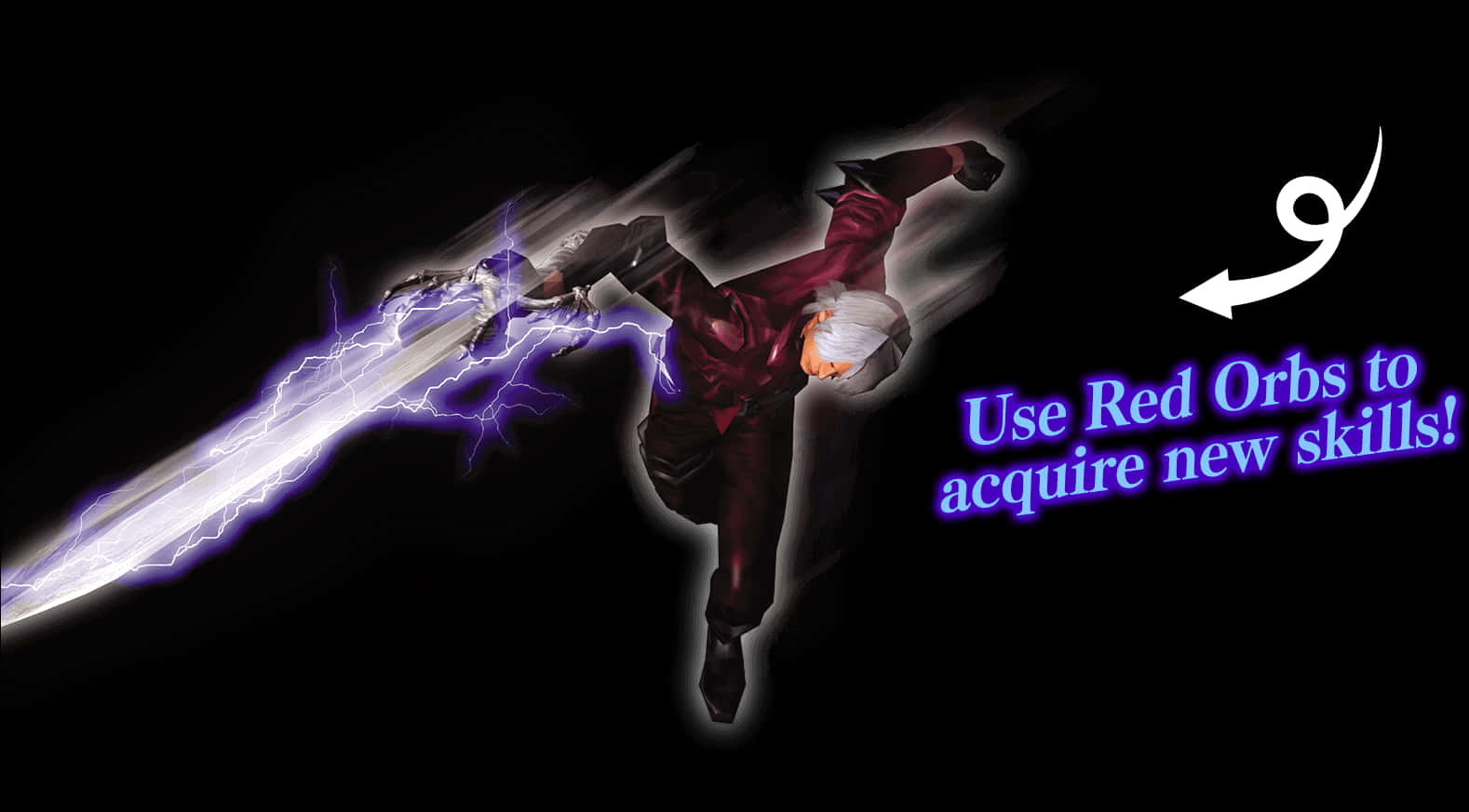 Devil May Cry Character With Electric Sword PNG Image