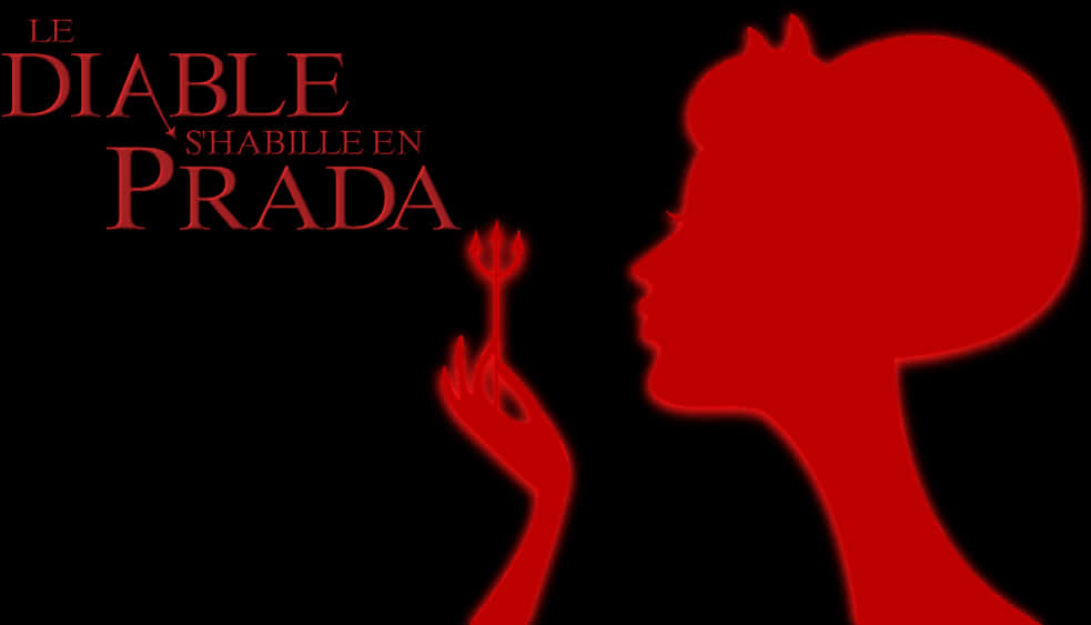 Devil Wears Prada Red Silhouette PNG Image