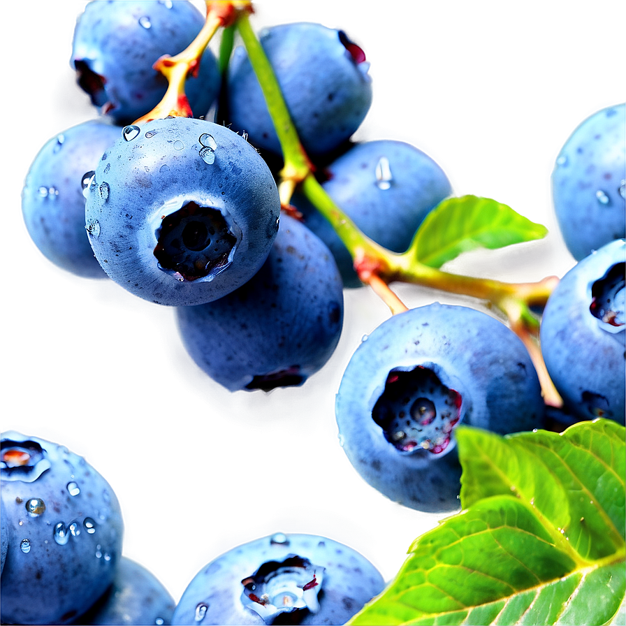 Dewy Blueberries Png Qeh PNG Image