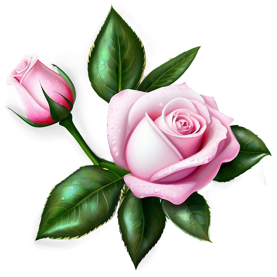 Dewy Pink Rose Png 05242024 PNG Image