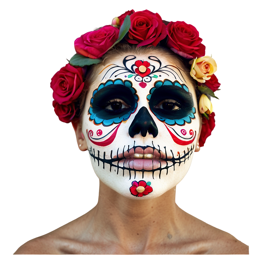 Dia De Los Muertos Traditional Tattoos Png Fmo56 PNG Image