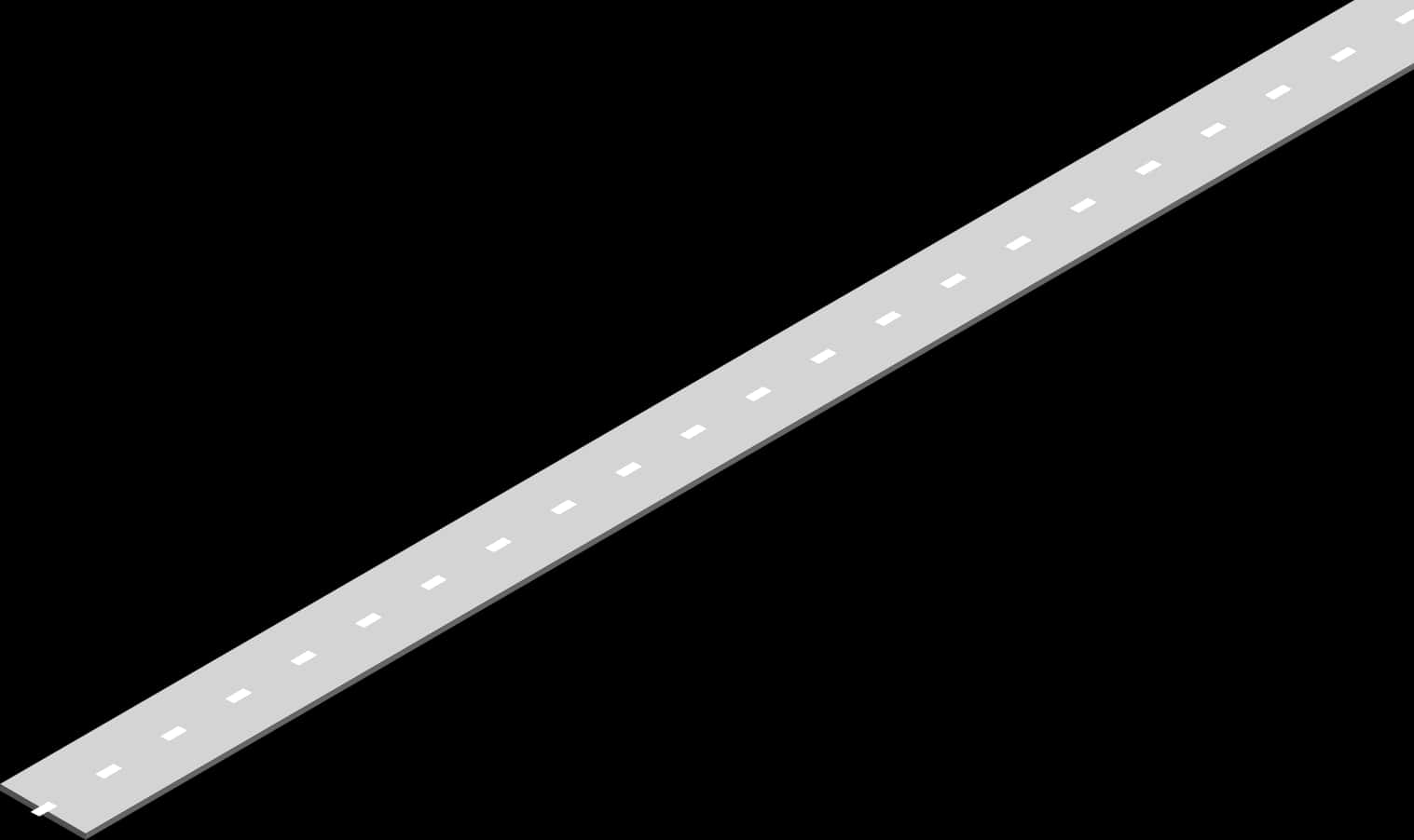 Diagonal Road Black Background PNG Image