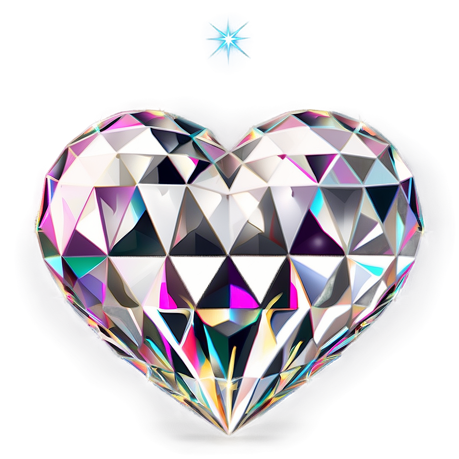 Diamond Heart Emoji Transparent Png 05042024 PNG Image