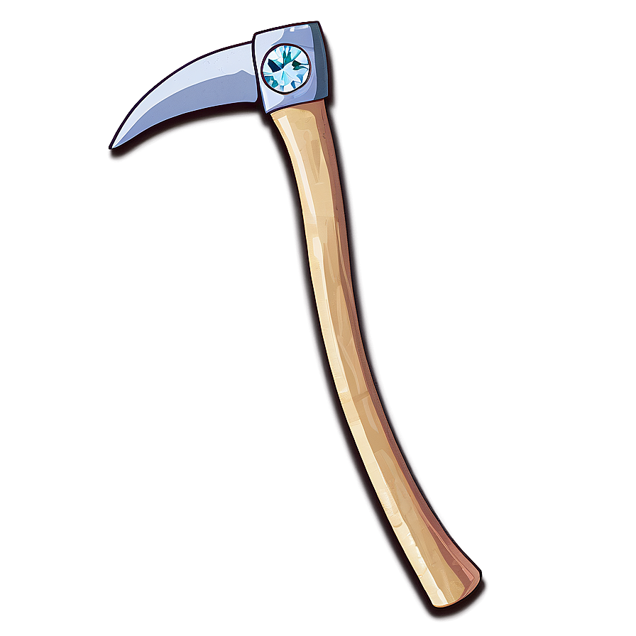 Diamond Pickaxe With Engraving Png Yno PNG Image