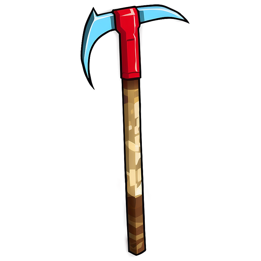 Diamond Pickaxe With Redstone Png Wrs PNG Image