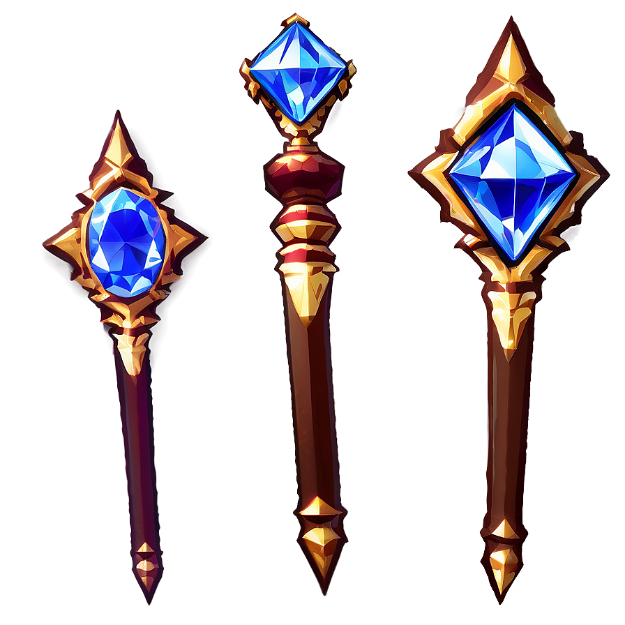 Diamond Scepter Png Pga94 PNG Image