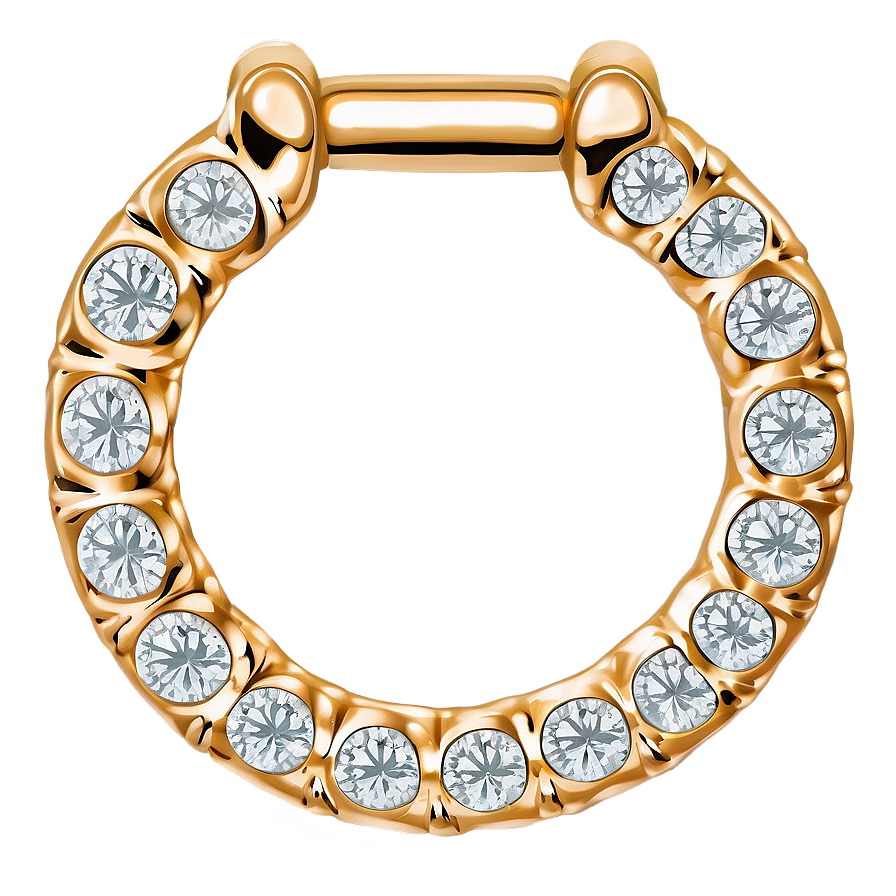 Diamond Septum Ring Png Iyg22 PNG Image