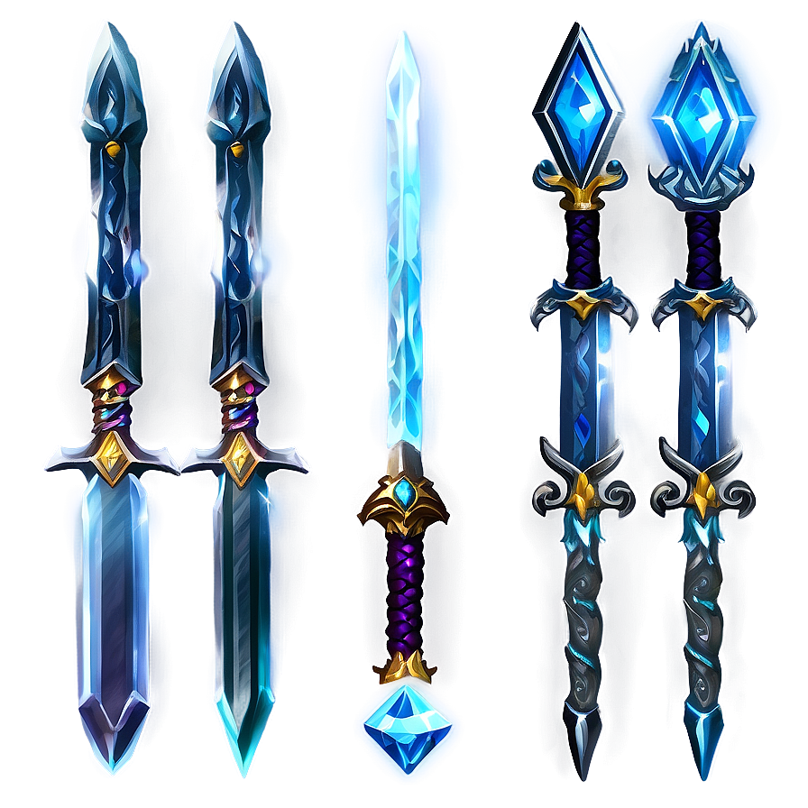 Diamond Sword For Game Design Png Yxl44 PNG Image