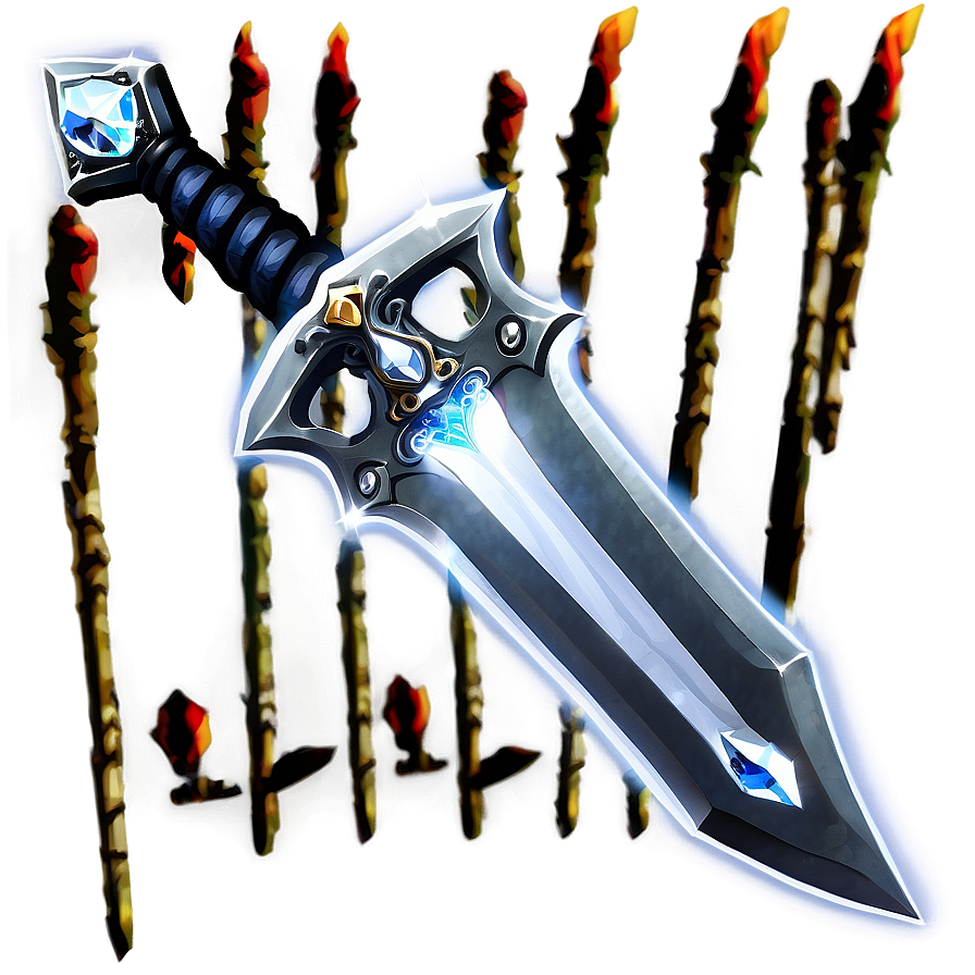 Diamond Sword In Velvet Sheath Png 62 PNG Image