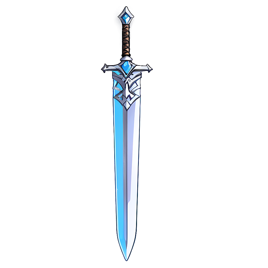 Diamond Sword With Shadow Png Cku21 PNG Image