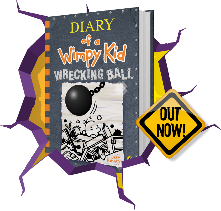 Diaryofa Wimpy Kid Wrecking Ball Book PNG Image