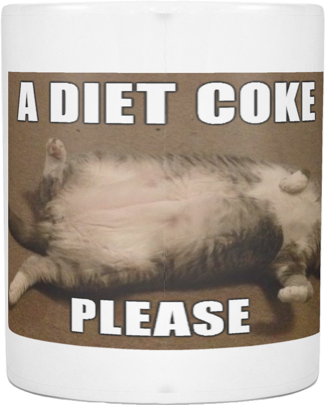 Diet Coke Cat Meme PNG Image