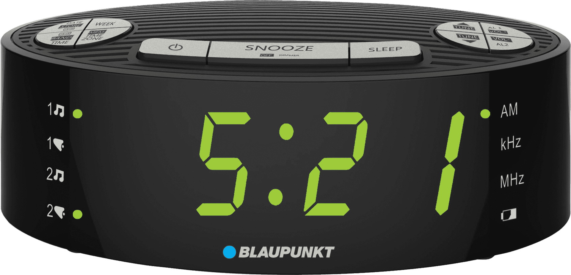 Digital Alarm Clock Display PNG Image