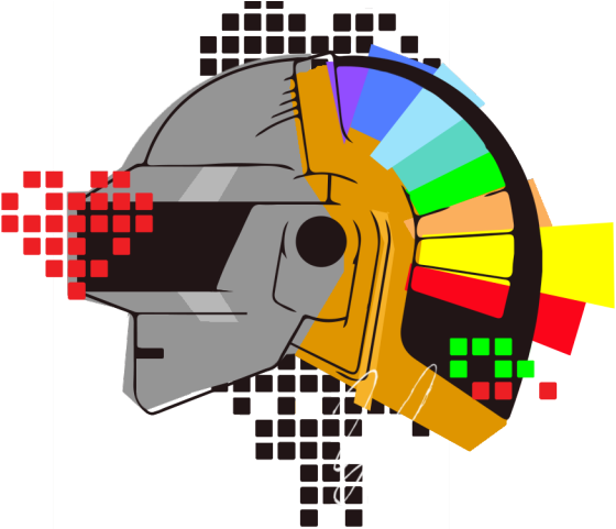 Digital Art Deco Knight Helmet PNG Image