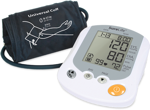 Digital Blood Pressure Monitorand Cuff PNG Image