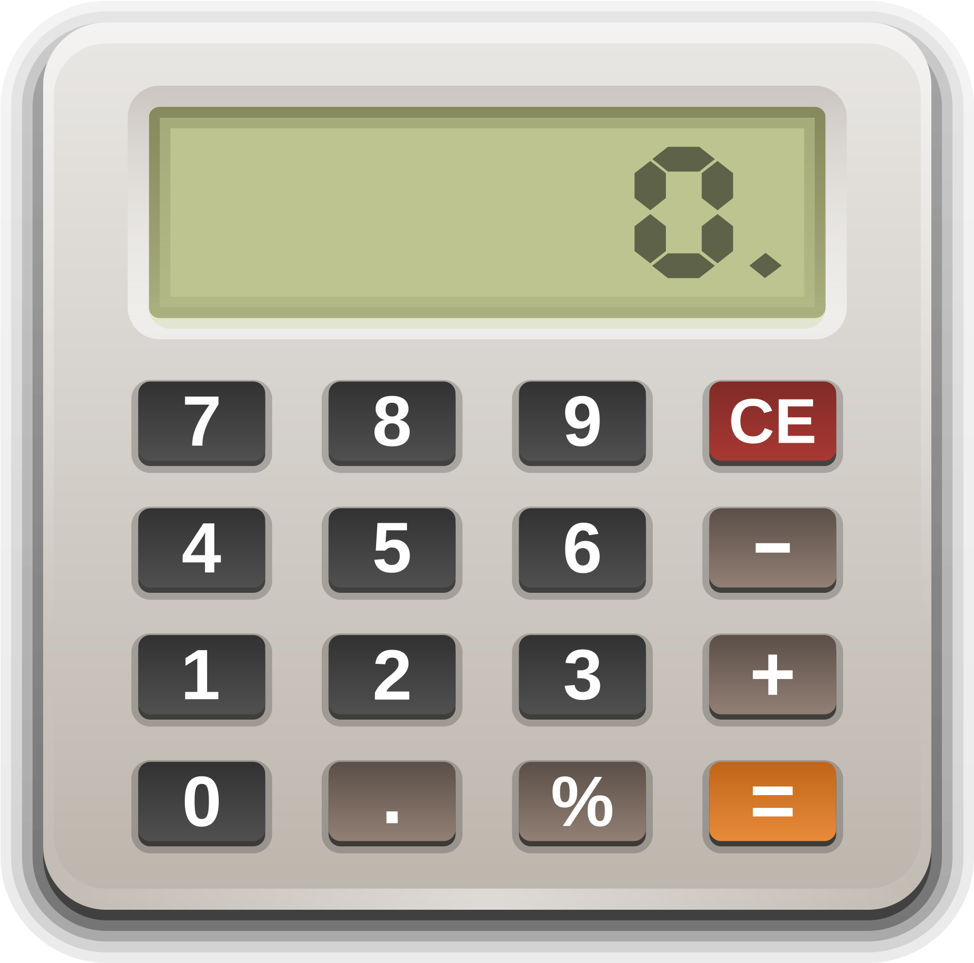 Digital Calculator Icon PNG Image