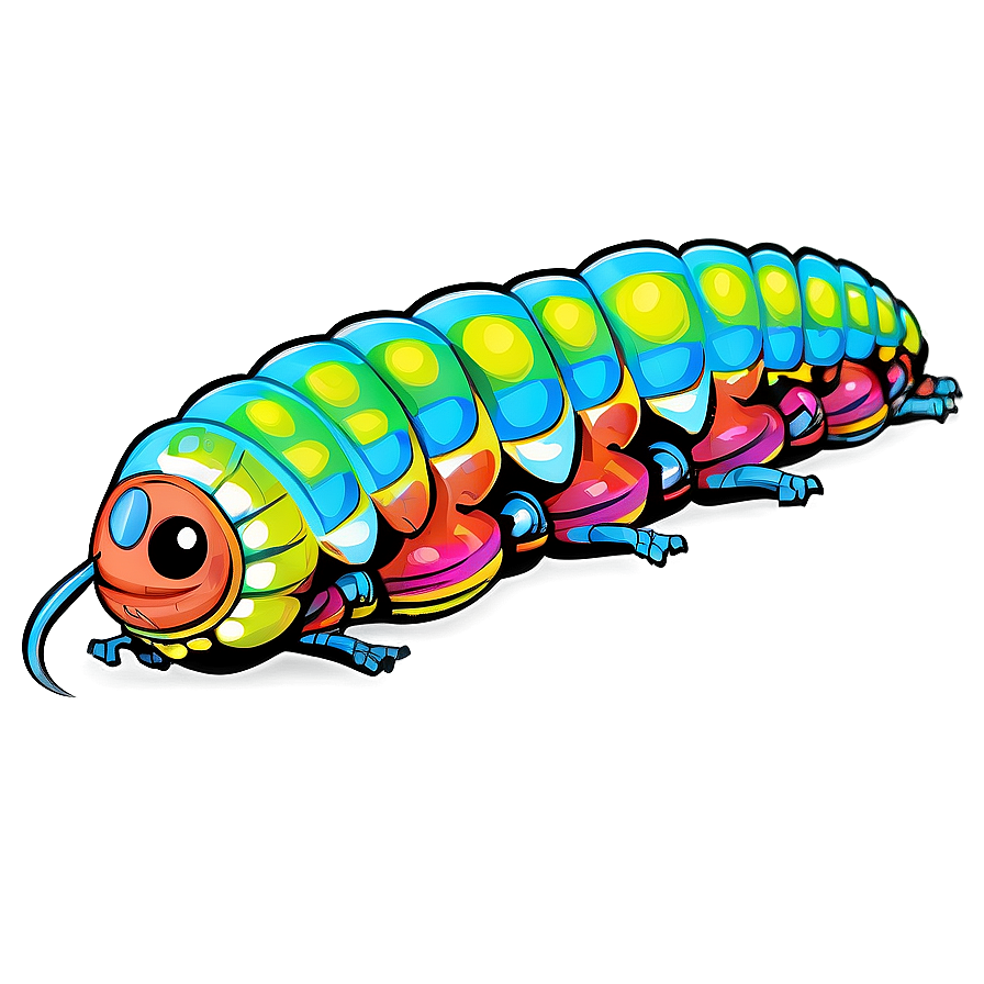 Digital Caterpillar Graphic Png 67 PNG Image