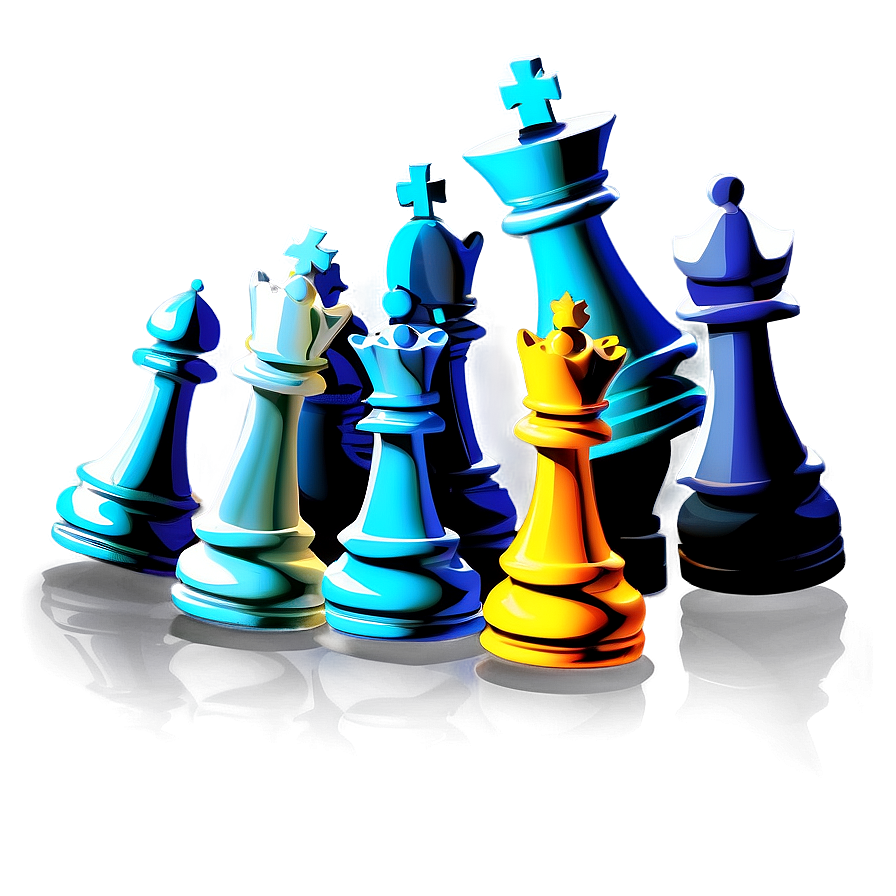 Digital Chess Pieces Graphic Png Xbd PNG Image