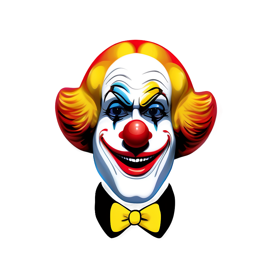 Digital Clown Face Image Png Mbc PNG Image