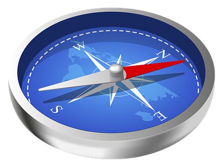 Digital Compass Illustration PNG Image