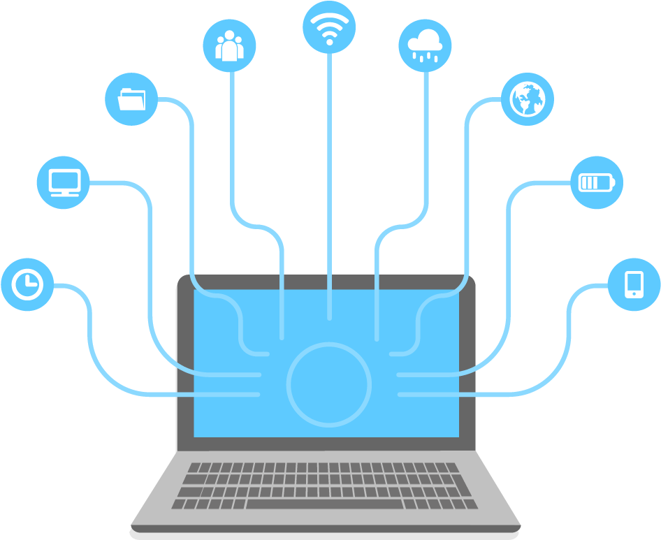 Digital Connectivity Concept PNG Image