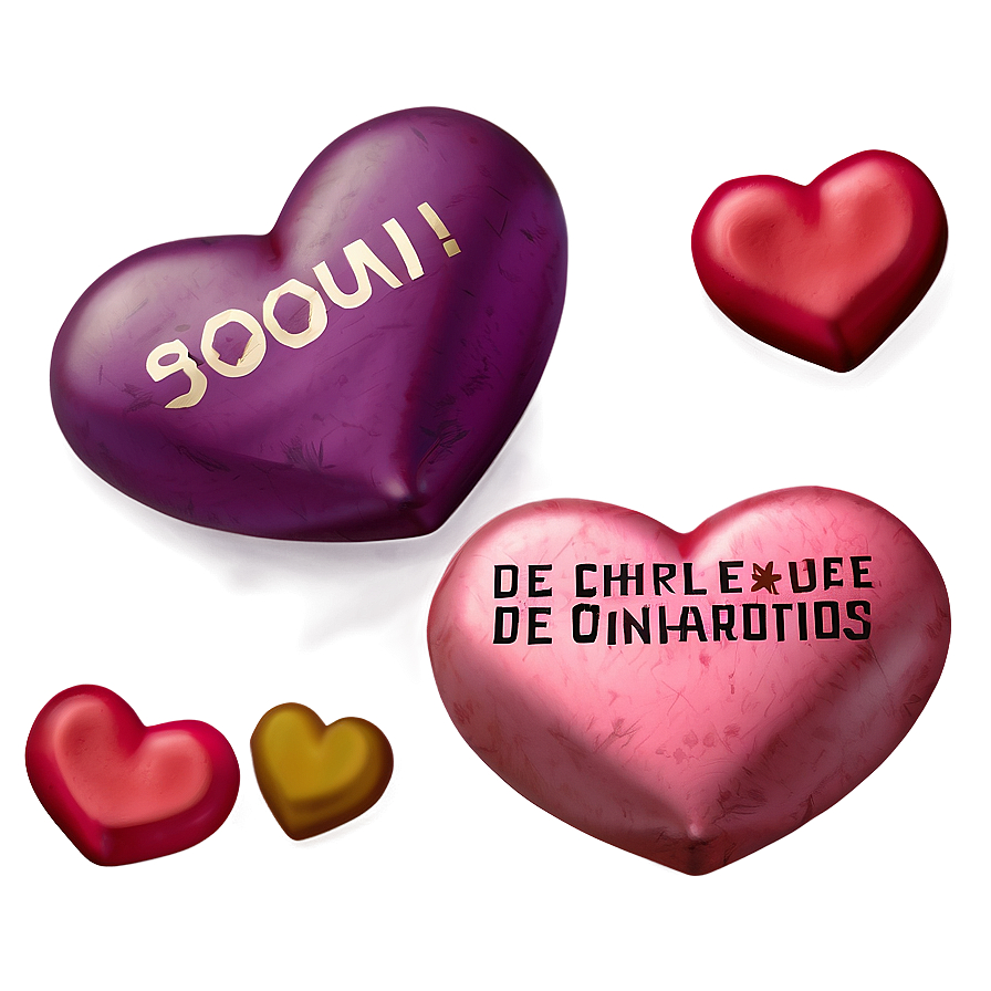 Digital Conversation Hearts Png Rbl88 PNG Image