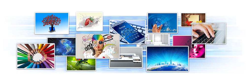 Digital Creativityand Technology Collage PNG Image