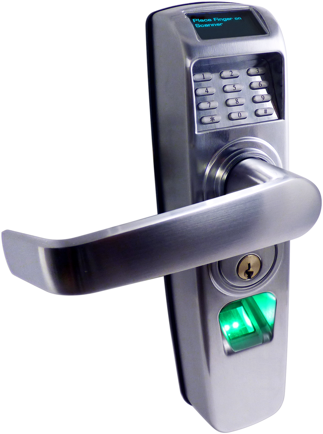 Digital Door Lockwith Fingerprint Access PNG Image