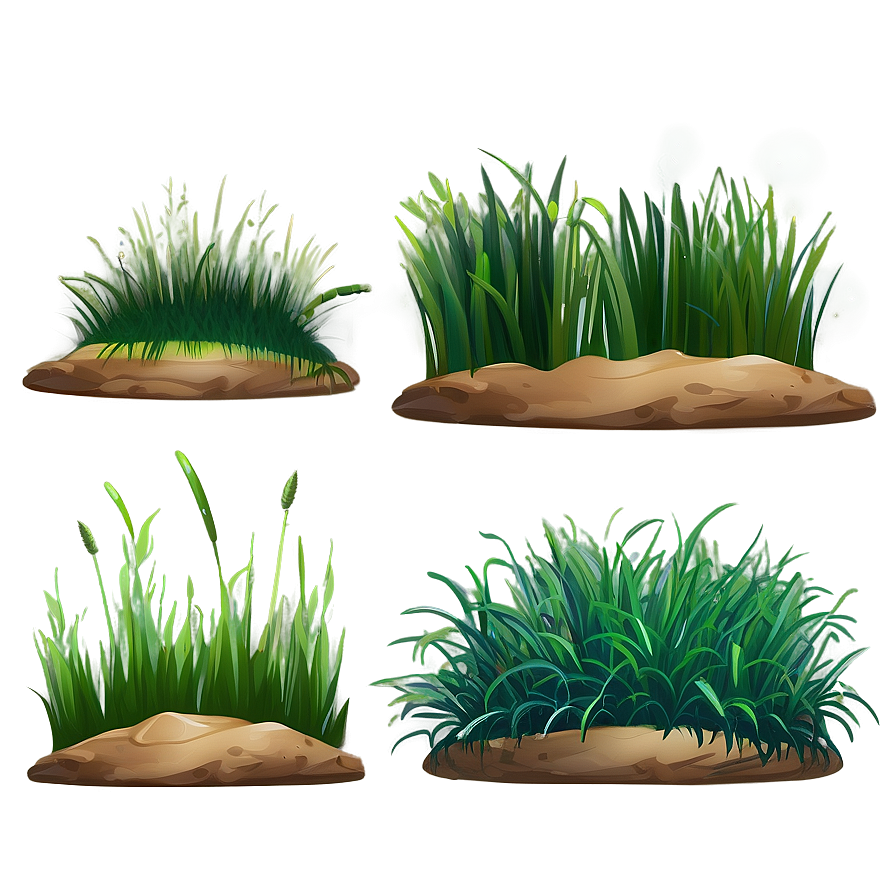 Digital Grass Clipart Png 64 PNG Image