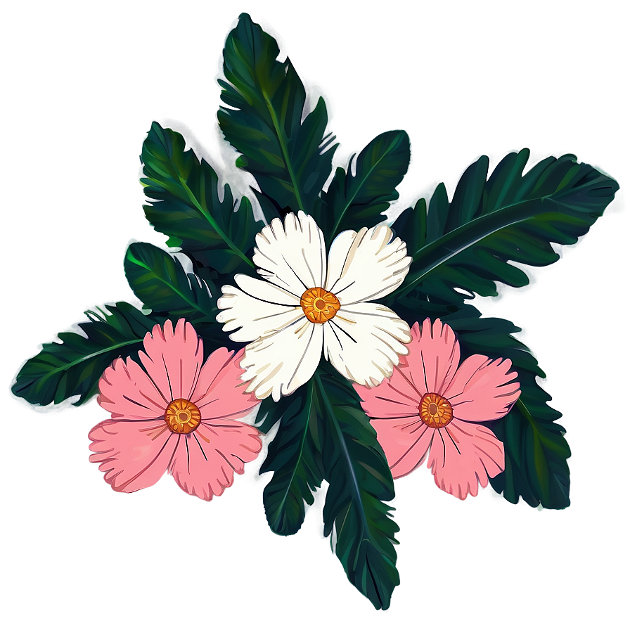 Digital Indie Flower Png Ebs PNG Image