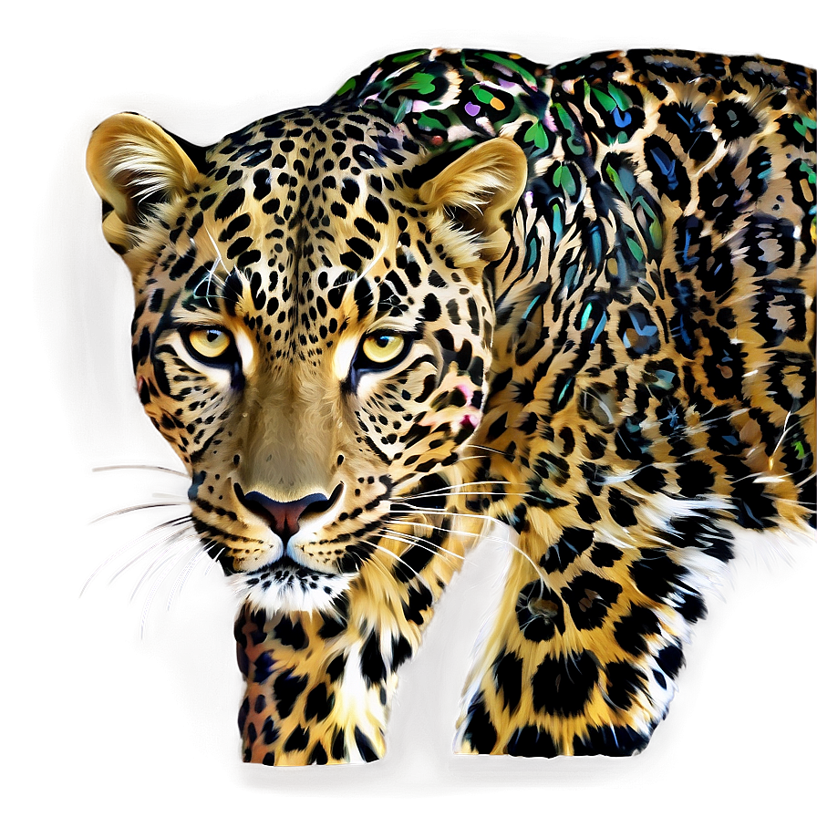 Digital Leopard Texture Png Ktu35 PNG Image