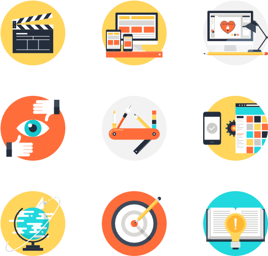 Digital Marketing Icons Set PNG Image