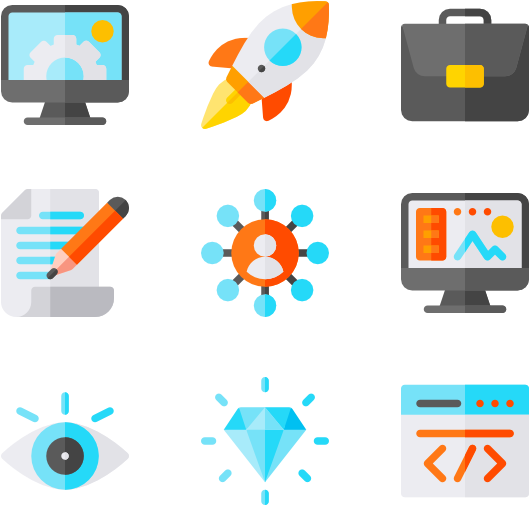 Digital Marketing Icons Set PNG Image