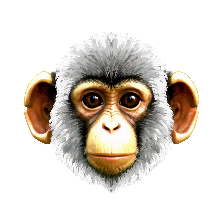 Digital Monkey Face Png 87 PNG Image