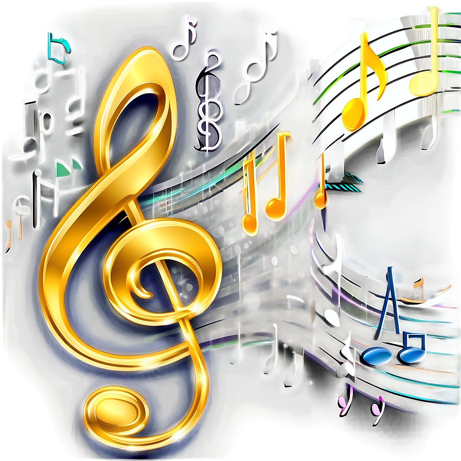 Digital Music Notes Png 30 PNG Image