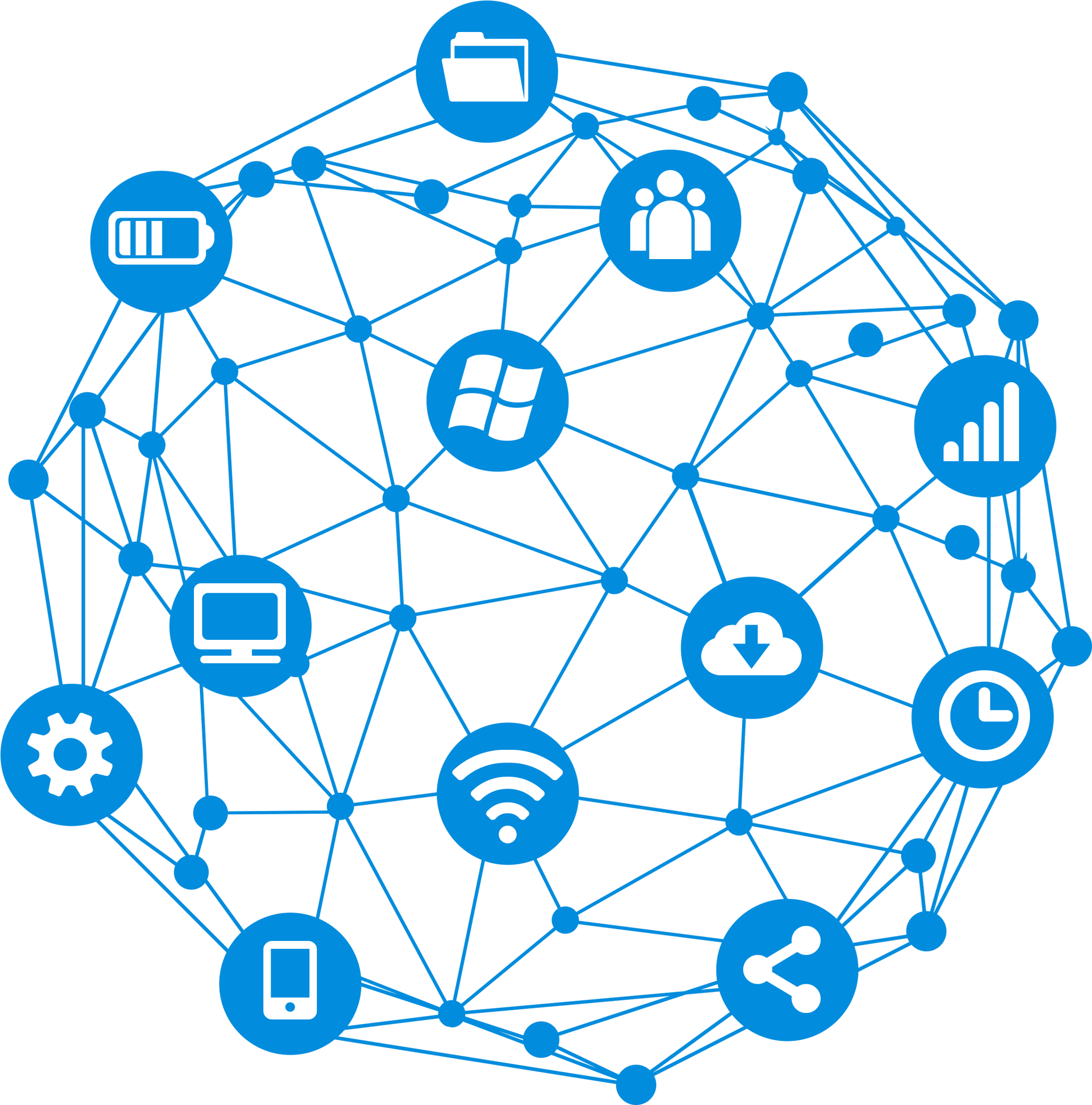 Digital Network Connectivity Concept PNG Image