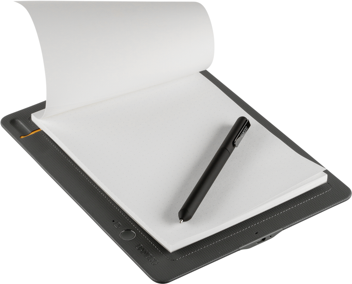 Digital Notepadand Stylus PNG Image