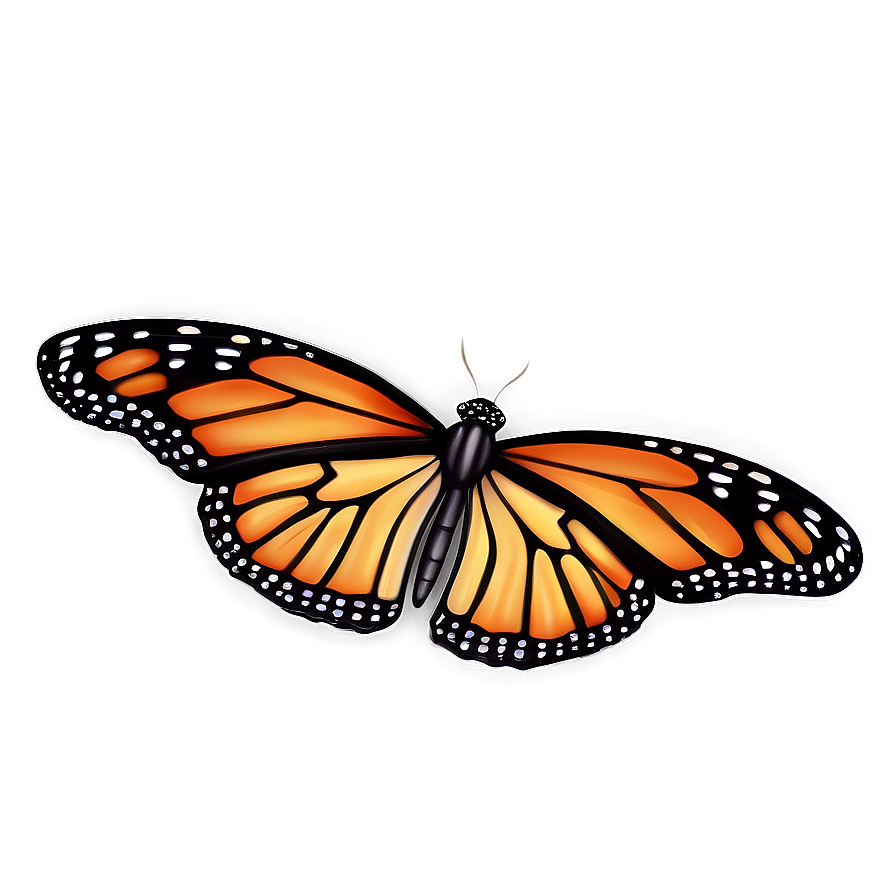 Digital Painting Monarch Butterfly Png 05252024 PNG Image