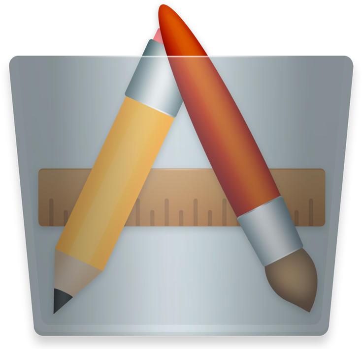 Digital Penciland Ruler Icon PNG Image