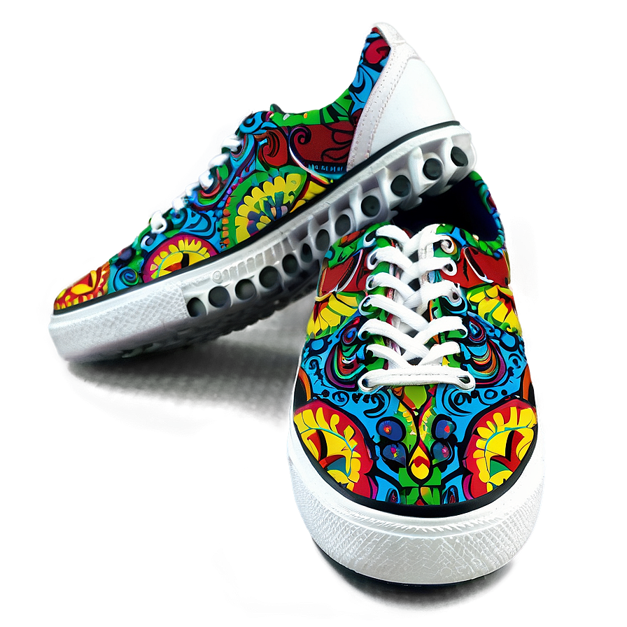 Digital Print Sneakers Png Emq49 PNG Image