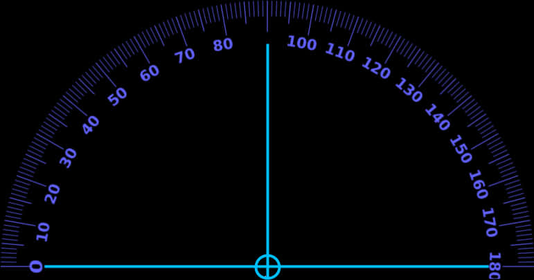 Digital Protractor Display PNG Image