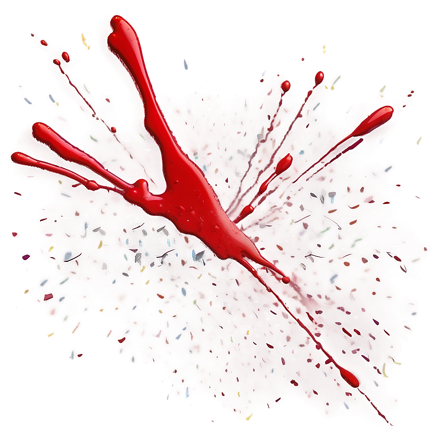 Digital Red Splatter Artwork Png Jsb18 PNG Image