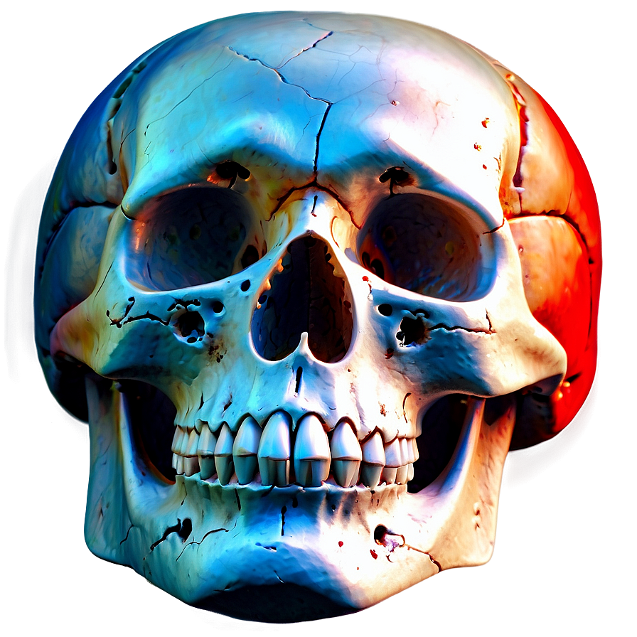 Digital Skull Drawing Png C PNG Image